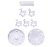 Veemoon Molde de Fundición de Silicona Epoxi Carrusel DIY Blanco, Silicona, Antiadherente, Fácil de Desmoldar y Limpiar para Manualidades y Decoración