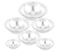 Veemoon Molde para Hacer Bolas de Baño de Aleación de Aluminio, 6 Tamaños (s, M, L, Xl, Xxl, Xxxl), Molde Redondo para Manualidades y Hornear Pasteles, Adecuado para DIY y Spa en Casa