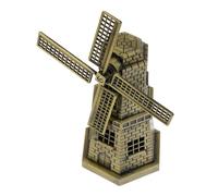 Veemoon Molino de Viento Decorativo Artesanía Única de Aleación de Zinc Que Ambiente Cálido y Elegante para Rústica del Hogar