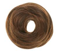 Veemoon Moño Postizo Voluminoso de Cabello Sintético para Mujer Coletero Desordenado Reutilizable y Natural para de Cabello Color Marrón