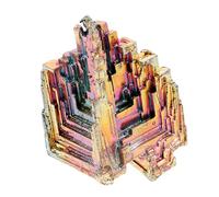 Veemoon Muestra De Cristal De Cristal De Bismuto Piedra De Bismuto Irregular Colección De Espécimen Mineral Para Decoración Delicada