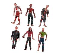 Veemoon Muñecas Zombie De Acción - 6 Piezas De Figuras Horribles para Decoraciones De Halloween - Juguetes De Terror para Fiestas y Bromas Aterradoras