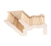 Veemoon Nido para Hámster de Madera Escalera para Conejillos de Indias Juguete de Jaula Casa de Cálida y para Pequeños Roedores