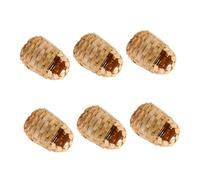 Veemoon Nidos de Pájaro de Bambú Artesanal para Exterior con Gancho Colgante, Tamaño 10x7x12 Cm, Casa de Pájaros Creativa y Transpirable para Jardín y Decoración Natural