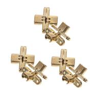 Veemoon Oculta Para Muebles De 2 Piezas - Bisagras Invisibles Cruzadas Con 8 Tornillos - Ideal Para Puertas De Gabinetes y Joyeros Acabado Elegante y