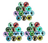 Veemoon Ojos De Muñeca De Vidrio Artesanales 100 Piezas Ojos Redondos De Estilo De 8 Mm Para Manualidades - Ojos De Dragón y Cabujones De De Vidrio Para Creaciones De Joyería y
