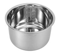 Veemoon Olla Interior de Repuesto para Arrocera Eléctrica 4L Acero Inoxidable Grueso Base Reforzada Antiadherente Accesorio de Cocina Portátil para Cocción y Preparación de Sopas