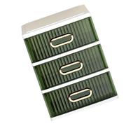 Veemoon Organizador de Escritorio Tipo Cajón Tres Verde Lujo Caja de Almacenaje para Oficina Cosméticos y Útiles Resistente y Ligero para Ordenar Escritorios y Espacios Pequeños