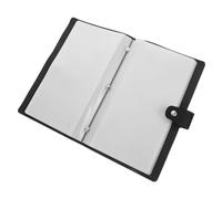 Veemoon Organizador de Facturas y Recibos de Oficina Álbum con Cubierta de PU Resistente al Agua Almacenamiento para Facturas y Tarjetas Carpeta Clasificador de Documentos y Contratos