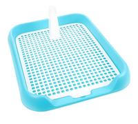 Veemoon Orinal para Perros con Rejilla Antideslizante Entrenamiento Cachorros Interior Bandeja para Hacer Pipí con Elevados y Base Plástica Resistente para Uso Reutilizable