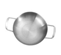 Veemoon Paellera Inoxidable Para 4-6 Personas - Ideal Para Preparar Paella Valenciana y Tamaño 22 Cm Para Uso En Cocina y Reuniones