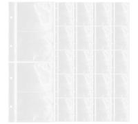 Veemoon Páginas de Álbum de Fotos Transparentes 50 Unidades, Recambio Interior Tamaño 4x6 Pulgadas, Protectores Plásticos para Álbumes de Fotos Familiares, Recuerdos de Viajes y