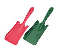 Veemoon Pala para Cenizas de Chimenea 2 Unidades Pequeño Acero al Carbono Rojo y Verde Herramienta Limpieza Estufas Leña Hogar Multiusos para Braseros y Barbacoas