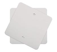 Veemoon Panel de acceso para paneles de yeso, placa ciega en blanco de acero inoxidable, 2 piezas, 4.72X4.72 in, resistente a arañazos y altas temperaturas, con tornillos, para ocultar