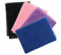 Veemoon Paños Exfoliantes Corporales de Malla Africana 4 Unidades Paño Largo Nylon para Baño Uso Unisex Limpieza Piel Cuello Espalda Pies