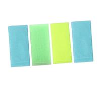 Veemoon Paños Exfoliantes para Baño de Nylon 4 Piezas Limpieza Profunda y Textura Suave para Exfoliantes Corporales y Cuidado Piel en Ducha Color Aleatorio