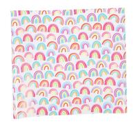 Veemoon Papel de Obsequio Arcoíris 43x300 Cm para Envolver Regalos de Cumpleaños y San Valentín Papel Artesanal Resistente para Bricolaje y Envoltorio de Ramo para Manualidades