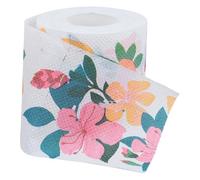 Veemoon Papel Higiénico en Rollo Impreso Diseño Floral de Flor de Bugambilia, Servilleta Desechable Hogar, Suave y Seguro, Adecuado para Baño y Uso Múltiple, 1 Rollo Decorativo