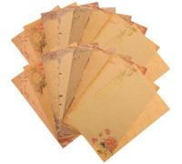Veemoon Papel para Escribir Cartas Retro de 40 Hojas en Estilo Europeo Diseño de Borde, Papel Kraft Escritura Suave y Uso Conveniente para Dejar Mensajes y Copiar Poemas Varios estilos