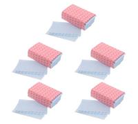 Veemoon Papel para Permanente de Cabello Ultrafino Desechable 5 Paquetes 11,2 X 6,6 Cm Resistente al Calor para Peinar y Rizar, Adecuado para Salones y Uso Profesional