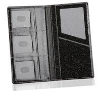 Veemoon Paquete De Tarjeta De Identificación RFID Carpeta De Pasaporte Protector Cubiertas Esenciales Vuelo Viajes Aéreos Soporte Funda De Pasaporte Negro PU