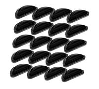 Veemoon para Gafas Ajuste de Altura de Silicona Antideslizantes y Soporte Nasal Cómodo 10 Pares de Almohadillas Nasales para Monturas Ópticas Negras