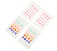 Veemoon Parches Hidrocoloides para Granos 40 Unidades Diseño Colorido en Formas de Flores, Estrellas y Corazones, Adhesivos Invisibles, para Rápido de Acné y Reducción de Enrojecimiento