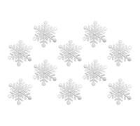 Veemoon Parches Termoadhesivos Copo de Nieve Bordados 10 Unidades para Coser en Ropa Apliques para Decoración y Reparación de Prendas Ideales para Manualidades y Bolsos