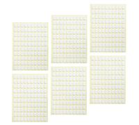 Veemoon Pegatinas de Doble Cara Transparentes para Uñas Postizas, 6 Hojas Ovaladas sin Marcas, Soporte para Decoración de Uñas Francesa, Adhesivo para Manicura en Casa y Salón