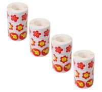 Veemoon Pegatinas de Recompensa Rollo 12 Unidades Dibujos Animados de Pulgar Hacia Arriba Flores y Estrellas Autoadhesivas de Papel Ideales para Aula y Motivación Escolar