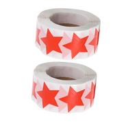 Veemoon Pegatinas Para Bronceado Autoadhesivas Perforadas De Estrella Roja, 2 Rollos De 500 Unidades, Diseño Transpirable Para Protección Solar y Playa