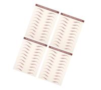 Veemoon Pegatinas Para Cejas 3d Impermeables Realistas 4 Láminas Diseño Natural Maquillaje De Cejas Para Mujeres Uso Diario Resistente Al Agua