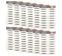 Veemoon Pegatinas para Cejas Postizas Impermeables 12 Piezas en Papel Look Natural Recuperación Ideales para Probar Nuevas Formas de Cejas