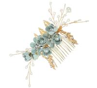 Veemoon Peina de Novia con Cristales Verde Accesorios de Cabello para Boda Peina de Boda Elegante Decoración para Novias y Damas de Honor