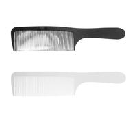 Veemoon Peine de Corte Curvo para Hombre 2 Unidades Negro y Dientes Redondeados Flexibles Antistático Ergonómico Adecuado para Recortar Cabello y Degradados en Peluquería