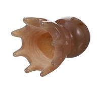 Veemoon Peine De Cuerno De Yak Masajeador Raspador, 1 Unidad, Tamaño Mediano, Antiestático, Para Cuidado Del Cabello, Masaje Del Cuero Cabelludo, Diseño Creativo, Suave y Natural Para Uso Diario