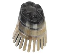 Veemoon Peine De Cuerno Natural Para Masaje Cepillo Desenredante De Cuerno De Herramienta De Masaje Guasha Peine Raspador Exfoliante Cabelludo Para Diario y Cuidado Del Cabello