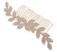 Veemoon Peine De Gemas De Imitación Para Novias Horquilla Moño Francés Accesorios Cabello De Boda Peineta Decorativa Para Bodas