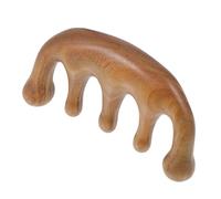 Veemoon Peine De Masaje De Madera Verde Santar Redondo Para Aliviar Tensión Muscular Uso Corporal Superficie Suave Para Cara Cuello Espalda Manos y Pies