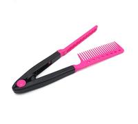 Veemoon Peine en Forma de V Plegable para Cabello Rojo, Herramienta de Peinado Profesional, Tamaño Compacto, Desenredante y Alisador Suave, Portátil para Peluquería y Viajes