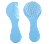 Veemoon Peine para Cepillo para Recién Nacido y Peine para Costra Láctea Kit de Cuidado Costra Láctea para Shower Niñas Color Azul Claro