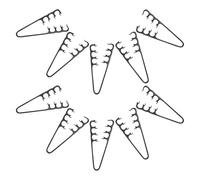 Veemoon Peine Voluminizador de 10 Piezas para Cabello Afro y Flequillo Peine de Dientes Anchos Negro de ABS Antielectrostático para Levantar Raíces y Crear Textura Volumen Herramienta