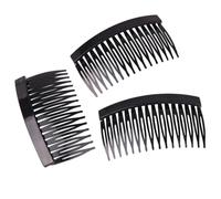 Veemoon Peines Laterales de Plástico 16 Dientes, Juego de 20 Piezas en Negro, Café Claro, Amarillo y Rojo, Accesorios para Cabello Mujer y Niña, Peine Insertable para Peinados Firmes y
