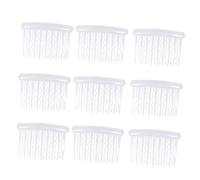 Veemoon Peines Laterales De Plástico Transparentes 12 Unidades 8x5 Cm Clásicos Para Mujer y Niña Uso Diario Accesorios Peineta Pasador Cabello