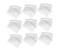 Veemoon Peines Transparentes Cabello 20 Piezas De Plástico 14 Dientes Para Mujer Novia Boda Accesorios Evento