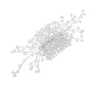 Veemoon Peineta de Cristal Vintage para Novia Tocado de Boda Peine de Cristal para Bodas Fiestas y Festivales