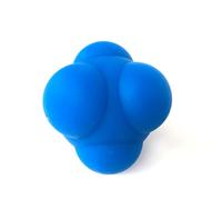 Veemoon Pelota de Entrenamiento de Silicona Hexagonal Azul, Bola de Reacción para Agilidad y Coordinación Mano-Ojo, Pelota Que Rebota para Entrenamiento de Velocidad en Deportes