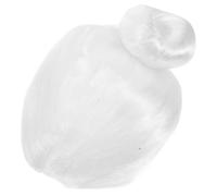 Veemoon Peluca Anciana Mujer Peluca De Abuela Disfraz De Señora Santa Moño Accesorio De Cosplay Para Halloween y Navidad