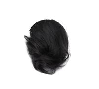 Veemoon Peluca Flequillo Frontal Postizo de Clip Rizos para Mujer y Niña Peluca Negra