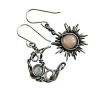 Veemoon Pendientes Colgantes De Retro Para Mujer Joyería Ley Obsequio Para Fiesta Bohemia